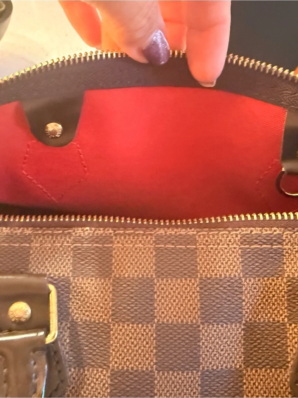 Louis Vuitton Damier ebene speedy 30.